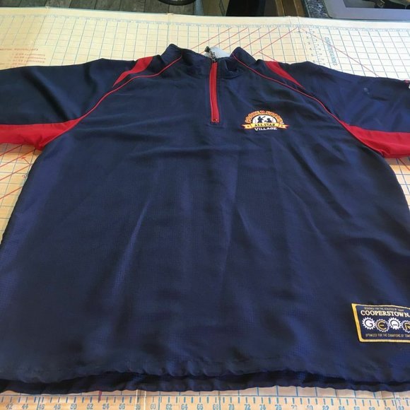 #36 COOPERSTOWN All Star Village Authentic Apparel Blue T-Shirt Size L - Picture 1 of 9